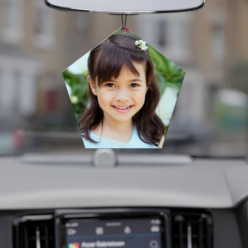 Personalized Car Photo Hanging – Diamond Shape
