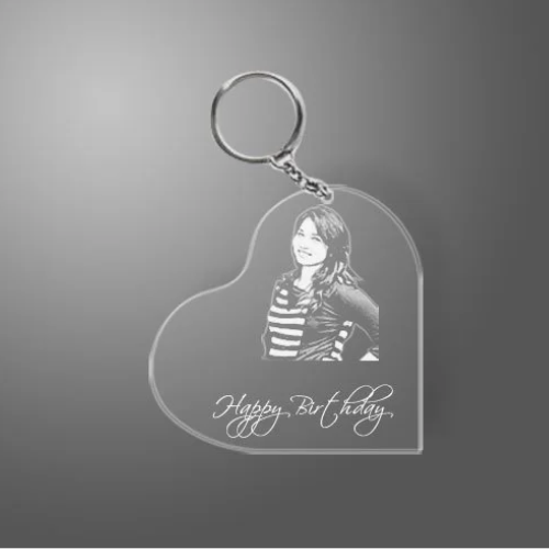 Transparent Acrylic Personalized Name Keychain